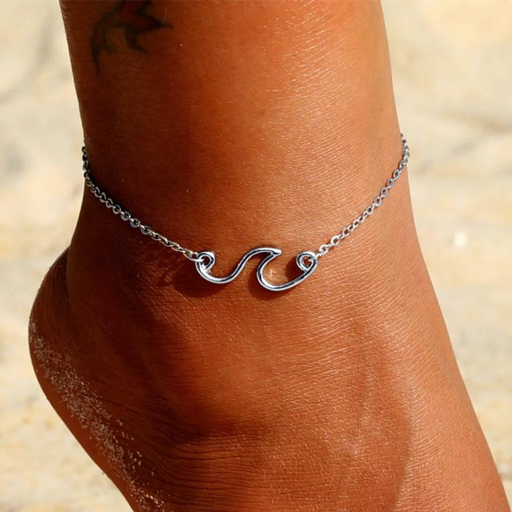 Vintage Bohemian Wave Anklet For Women Anklet Leg Bracelet For Summer