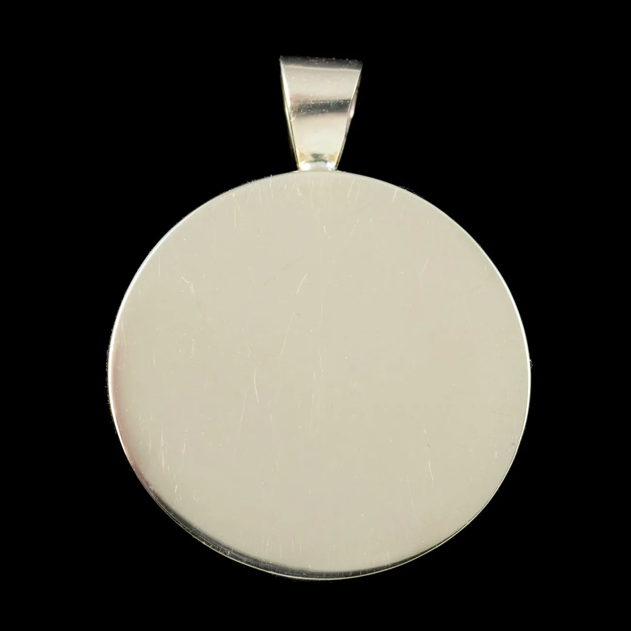 Vintage Moonstone Man In The Moon Pendant 9ct Gold