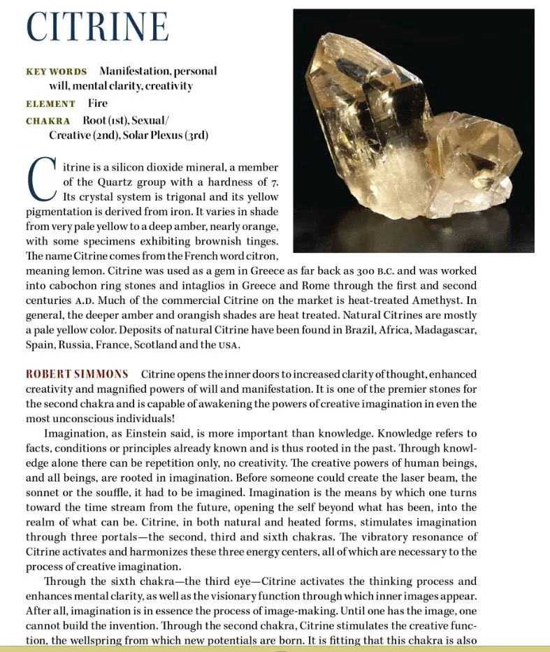 XL Citrine Quartz Devic Temple Crystal Point 'Prosperity & Abundance'