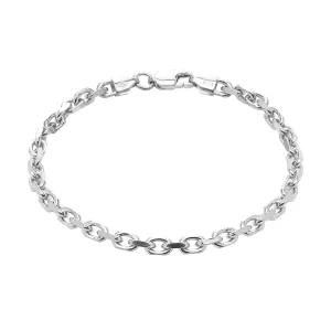 Yellow Chimes 92.5 Silver Bracelet for Men 92.5 Sterling Silver Hallmark and Certified Purity Silver Chain Bracelet for Women and Men(Unisex)