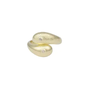 Ying Yang 14K Vermeil Ring
