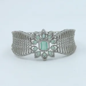 Zircon/AD Mint Green Bracelet 13212-0045