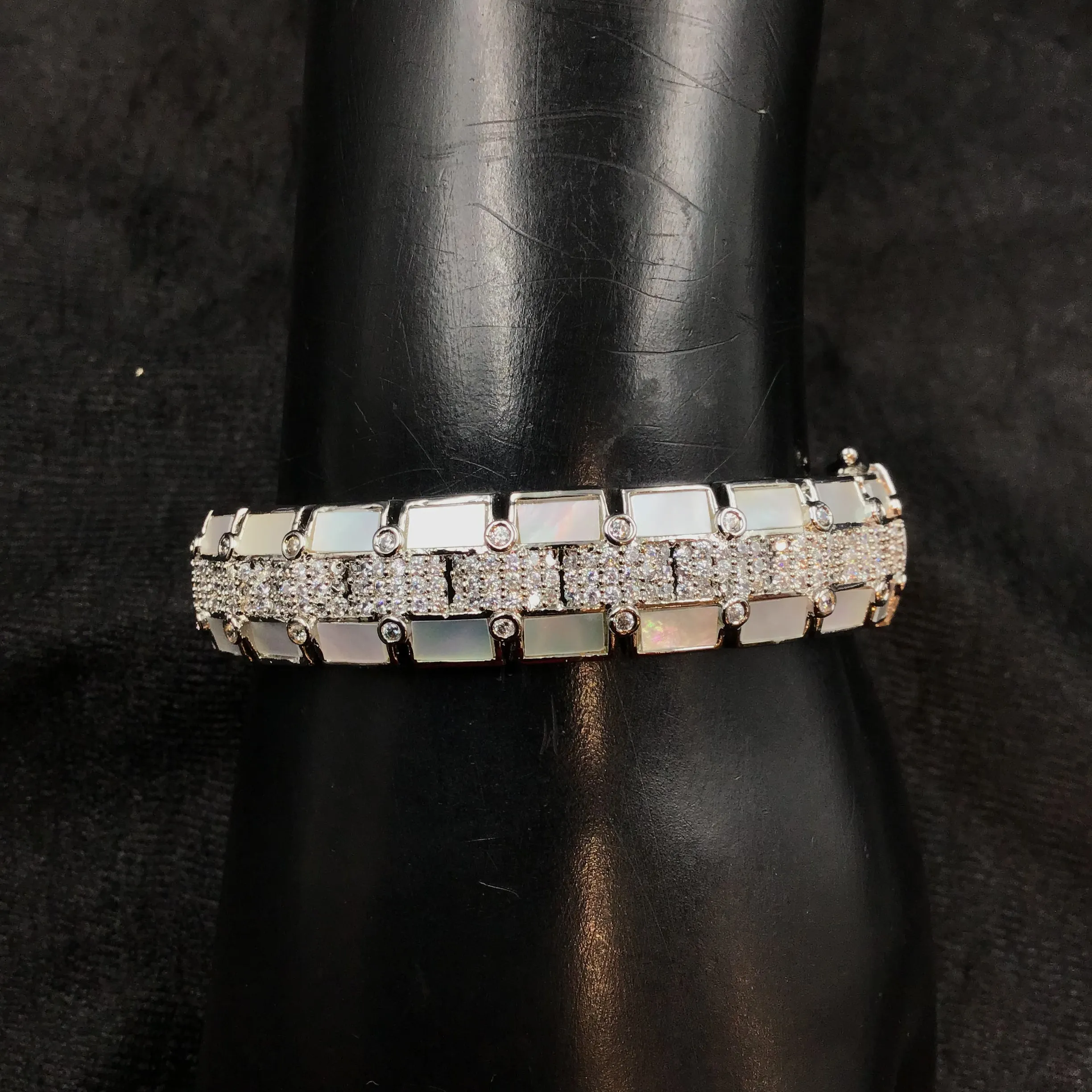 Zircon/AD Mother of Pearl Bracelet 5488-34